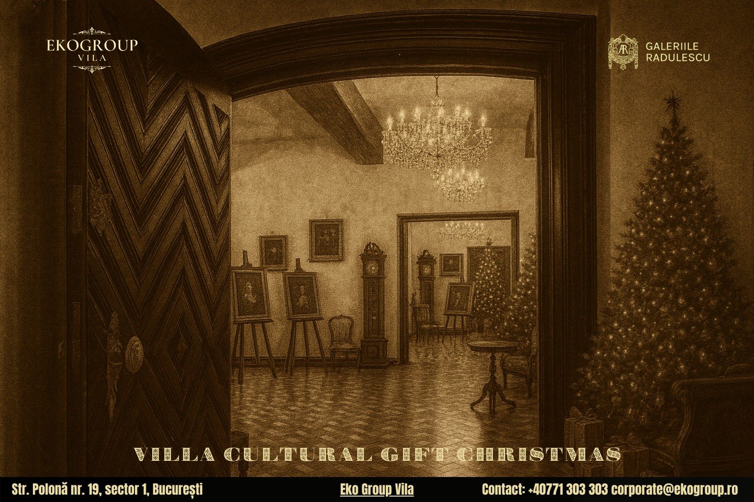 Un cadou de Crăciun cu parfum interbelic: Acces la expoziția „Crăciunul anilor ’30” de la Eko Group Vila